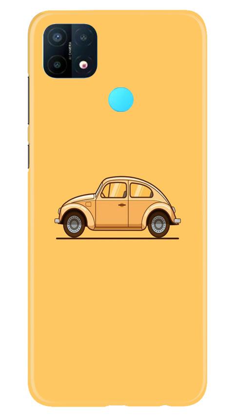 Vintage Car Mobile Back Case for Oppo A15 (Design - 262) Vintage Car Case for Oppo A15 (Design No. 262)
