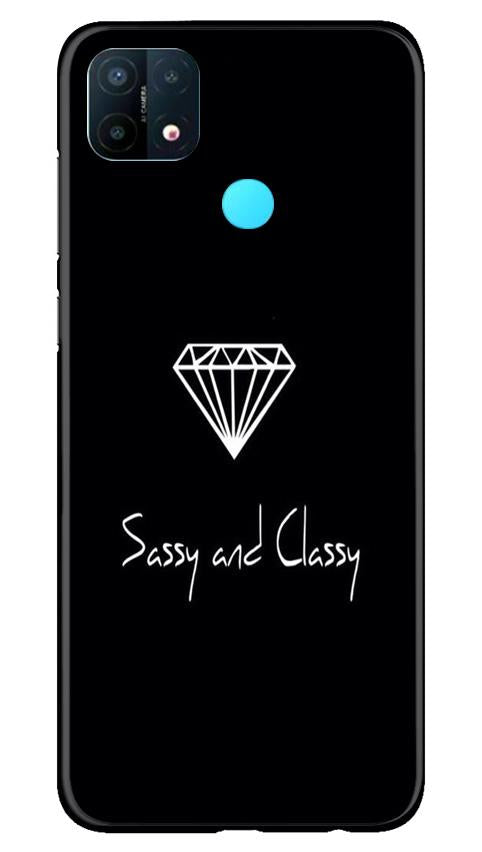 Sassy and Classy Mobile Back Case for Oppo A15 (Design - 264) Sassy and Classy Case for Oppo A15 (Design No. 264)