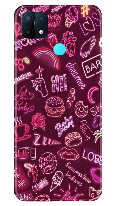 Party Theme Mobile Back Case for Oppo A15 (Design - 392) Party Theme Mobile Back Case for Oppo A15 (Design - 392)