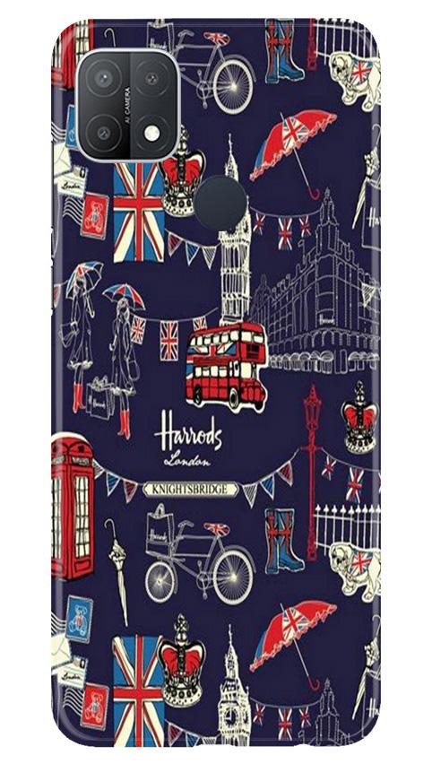Love London Mobile Back Case for Oppo A15s (Design - 75) Love London Case for Oppo A15s