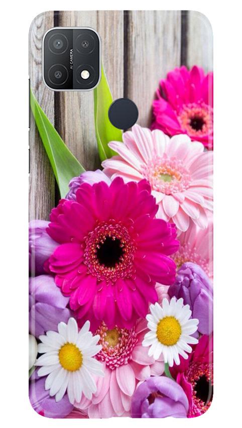 Coloful Daisy2 Mobile Back Case for Oppo A15s (Design - 76) Coloful Daisy2 Case for Oppo A15s