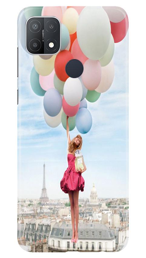 Girl with Baloon Mobile Back Case for Oppo A15s (Design - 84) Girl with Baloon Case for Oppo A15s