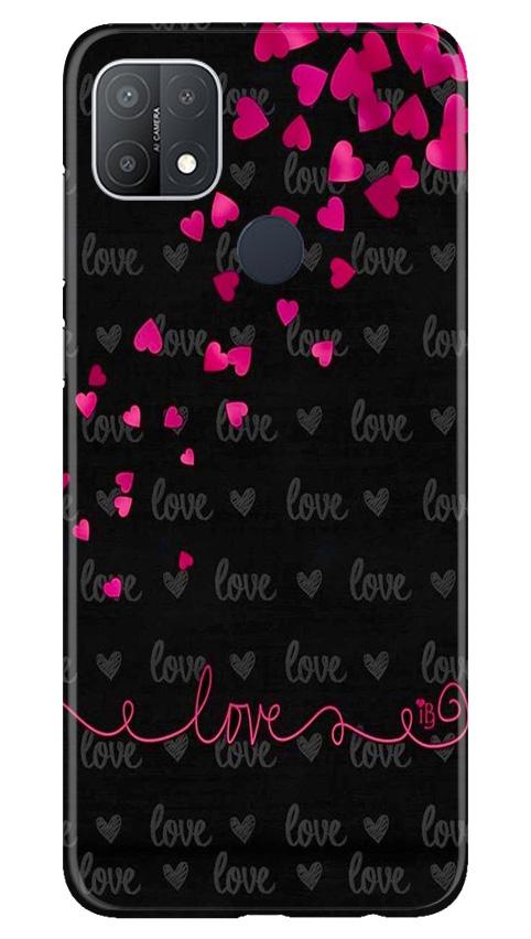 Love in Air Mobile Back Case for Oppo A15s (Design - 89) Love in Air Case for Oppo A15s