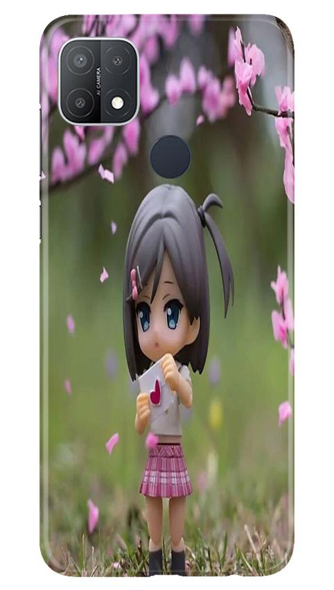 Cute Girl Mobile Back Case for Oppo A15s (Design - 92) Cute Girl Case for Oppo A15s