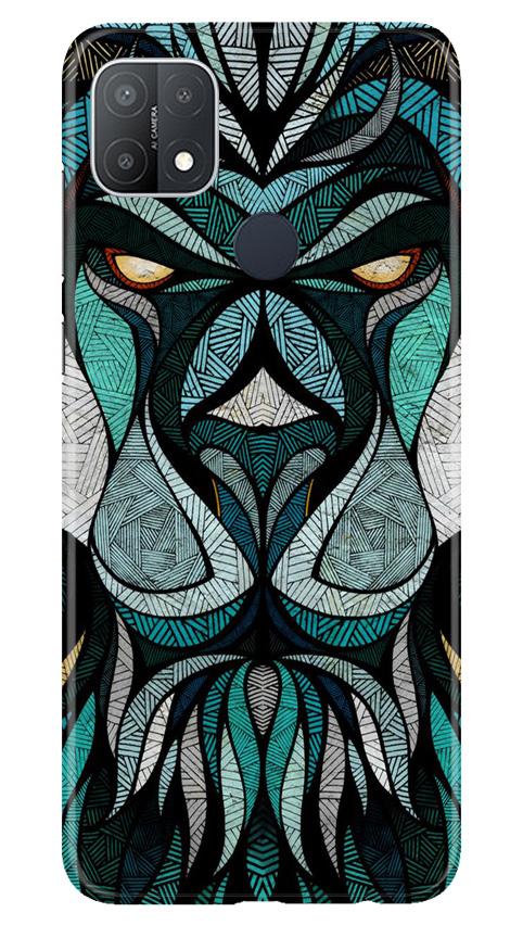 Lion Mobile Back Case for Oppo A15s (Design - 97) Lion Case for Oppo A15s