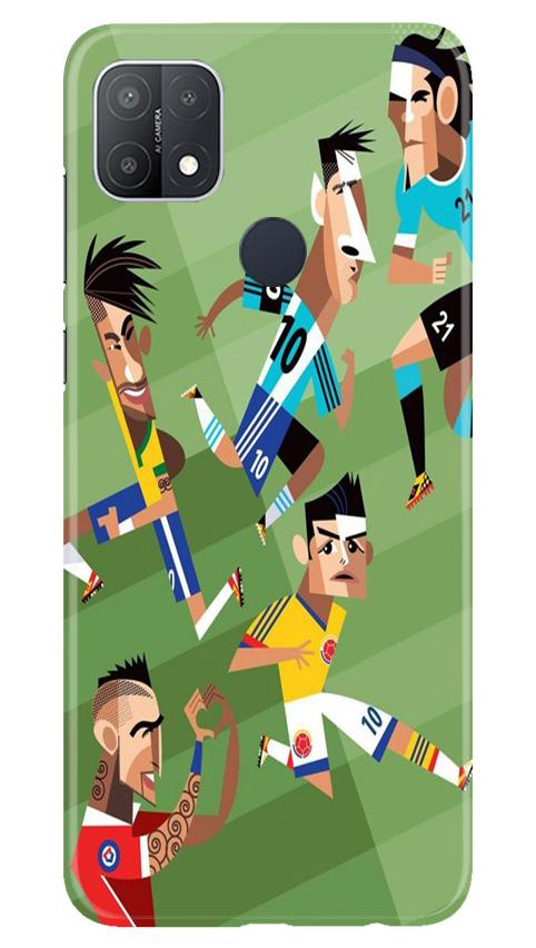 Football Mobile Back Case for Oppo A15s (Design - 166) Football Case for Oppo A15s (Design - 166)