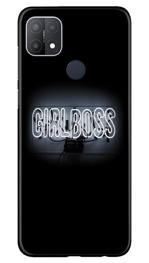 Girl Boss Black Mobile Back Case for Oppo A15s (Design - 268) Girl Boss Black Case for Oppo A15s (Design No. 268)