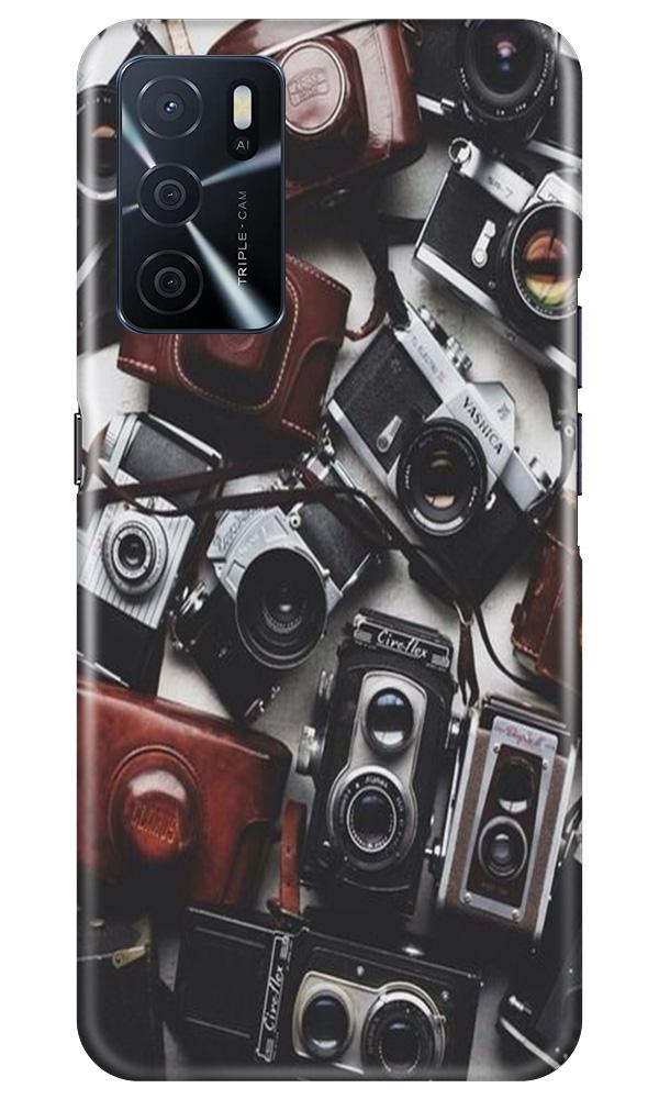 Cameras Mobile Back Case for Oppo A16 (Design - 57) Cameras Case for Oppo A16