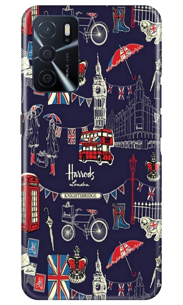 Love London Mobile Back Case for Oppo A16 (Design - 75) Love London Case for Oppo A16