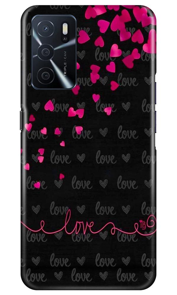 Love in Air Mobile Back Case for Oppo A16 (Design - 89) Love in Air Case for Oppo A16