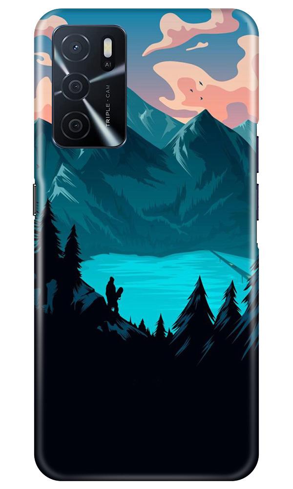 Mountains Mobile Back Case for Oppo A16 (Design - 186) Mountains Case for Oppo A16 (Design - 186)