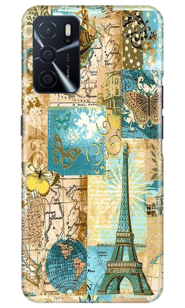 Travel Eiffel Tower Mobile Back Case for Oppo A16 (Design - 206) Travel Eiffel Tower Case for Oppo A16 (Design No. 206)