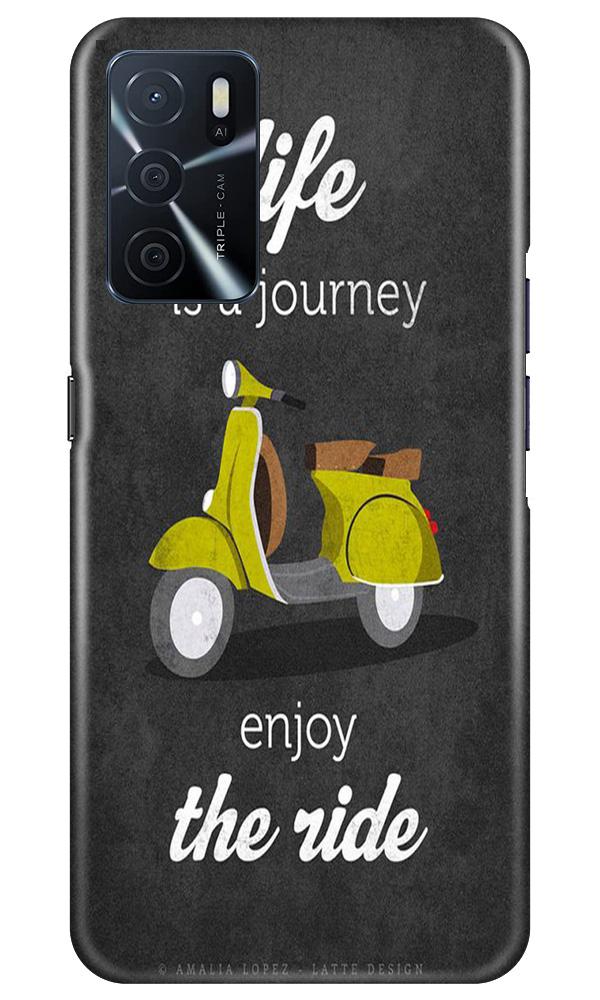 Life is a Journey Mobile Back Case for Oppo A16 (Design - 261) Life is a Journey Case for Oppo A16 (Design No. 261)