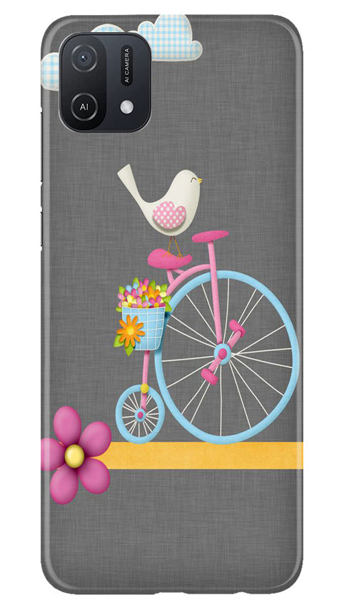 Sparron with cycle Mobile Back Case for Oppo A16K (Design - 34) Sparron with cycle Case for Oppo A16K