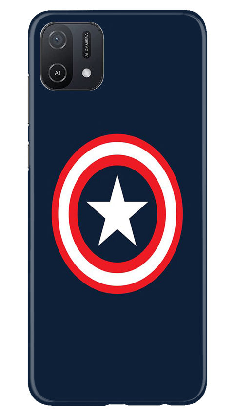 Captain America Mobile Back Case for Oppo A16K (Design - 42) Captain America Case for Oppo A16K