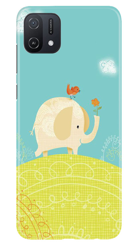 Elephant Painting Mobile Back Case for Oppo A16K (Design - 46) Elephant Painting Case for Oppo A16K