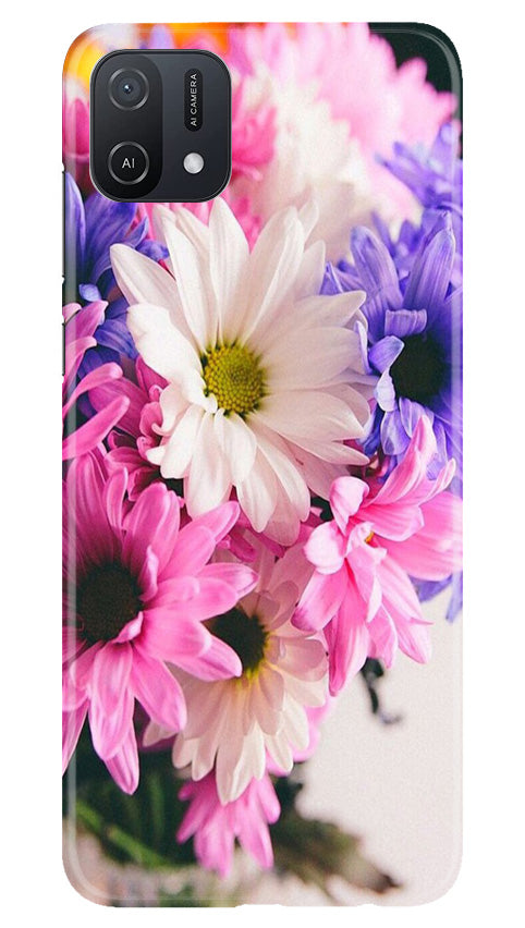 Coloful Daisy Mobile Back Case for Oppo A16K (Design - 73) Coloful Daisy Case for Oppo A16K