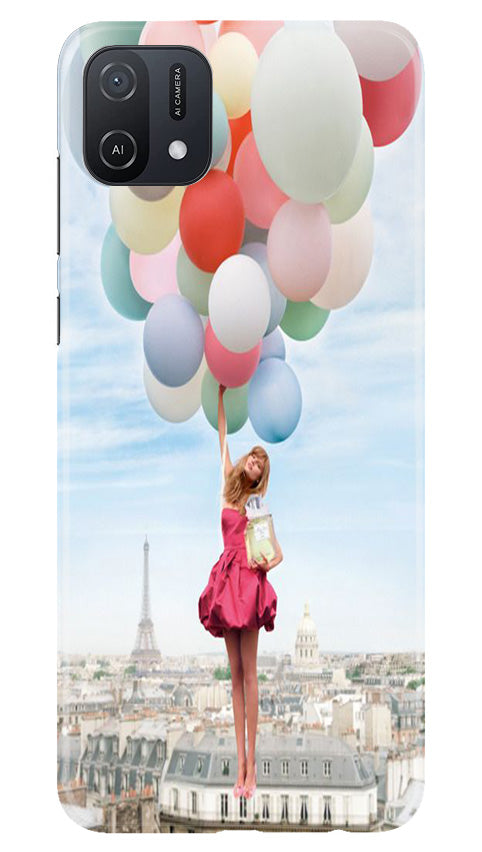 Girl with Baloon Mobile Back Case for Oppo A16K (Design - 84) Girl with Baloon Case for Oppo A16K