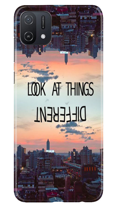 Look at things different Mobile Back Case for Oppo A16K (Design - 99) Look at things different Case for Oppo A16K
