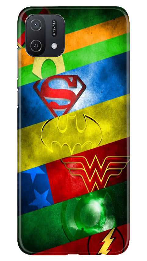 Superheros Logo Mobile Back Case for Oppo A16K (Design - 220) Superheros Logo Case for Oppo A16K (Design No. 220)