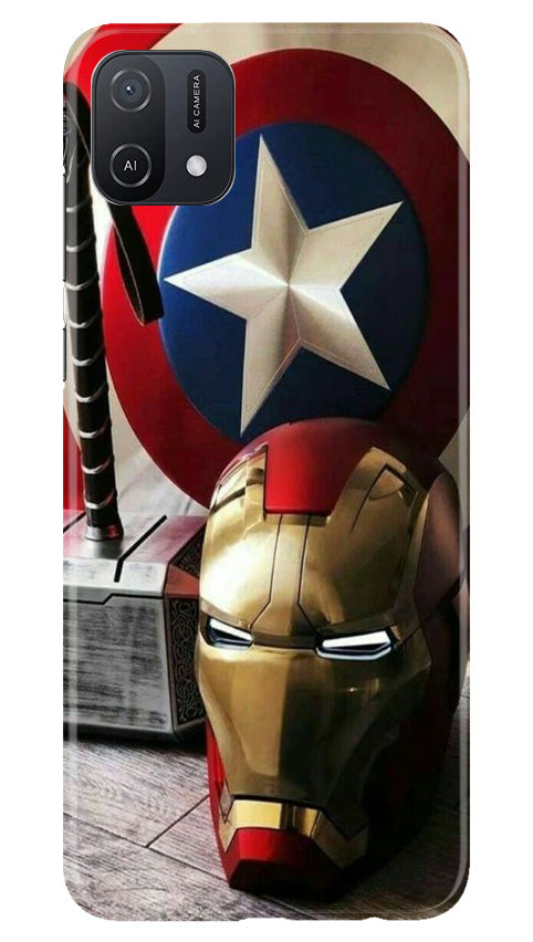Ironman Captain America Mobile Back Case for Oppo A16K (Design - 223) Ironman Captain America Case for Oppo A16K (Design No. 223)