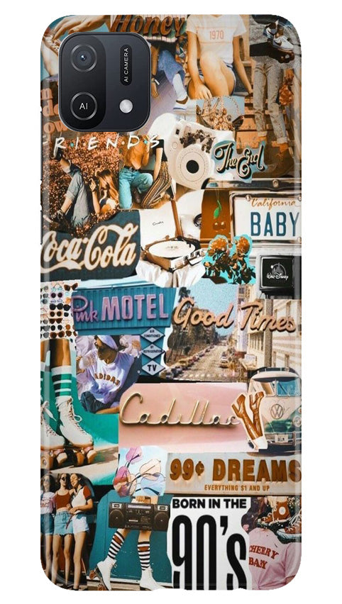 Vintage Design Mobile Back Case for Oppo A16K (Design - 253) Vintage Design Case for Oppo A16K (Design No. 253)