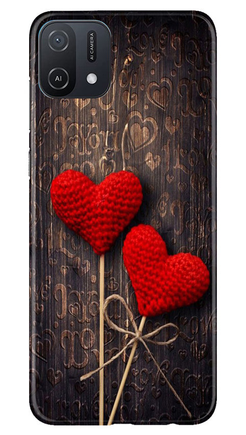 Red Hearts Mobile Back Case for Oppo A16e (Design - 80) Red Hearts Case for Oppo A16e