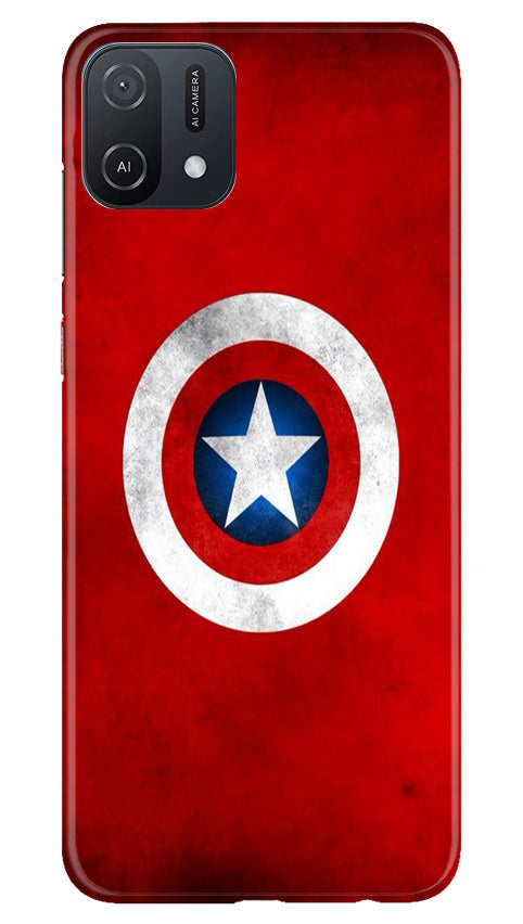 Captain America Mobile Back Case for Oppo A16e (Design - 249) Captain America Case for Oppo A16e (Design No. 218)