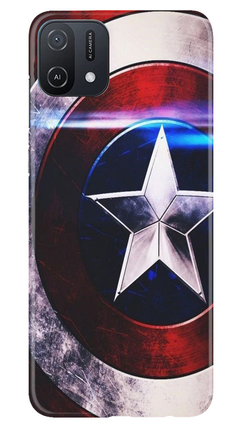 Captain America Shield Mobile Back Case for Oppo A16e (Design - 219) Captain America Shield Case for Oppo A16e (Design No. 219)