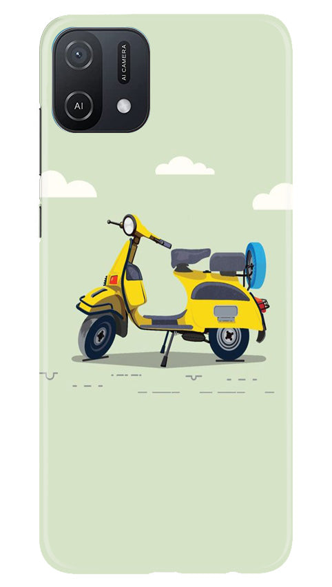Vintage Scooter Mobile Back Case for Oppo A16e (Design - 229) Vintage Scooter Case for Oppo A16e (Design No. 229)