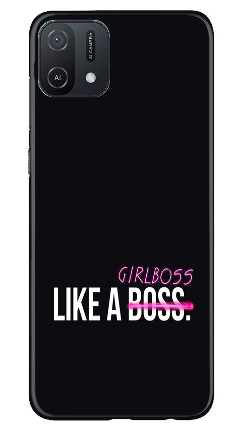 Like a Girl Boss Mobile Back Case for Oppo A16e (Design - 234) Like a Girl Boss Case for Oppo A16e (Design No. 234)