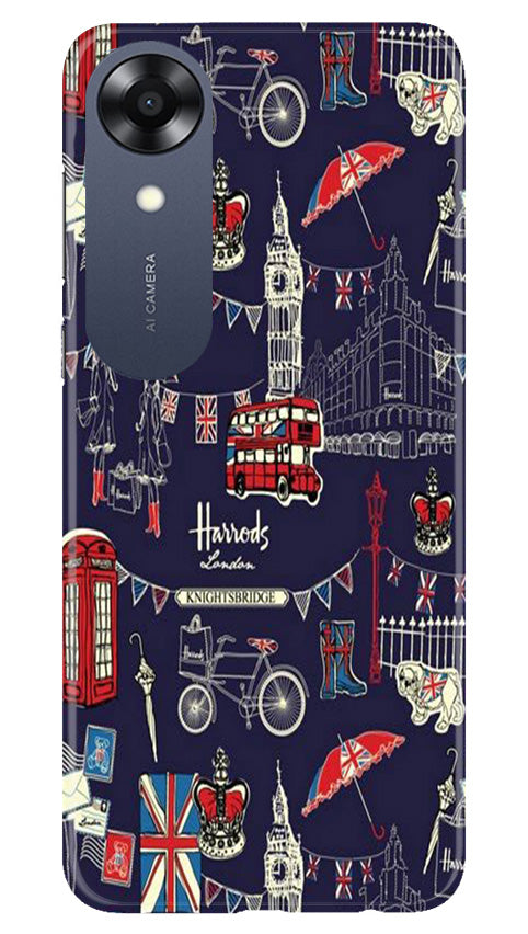 Love London Mobile Back Case for Oppo A17K (Design - 75) Love London Case for Oppo A17K