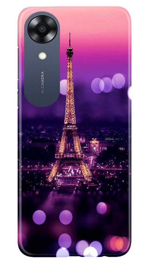 Eiffel Tower Mobile Back Case for Oppo A17K (Design - 86) Eiffel Tower Case for Oppo A17K