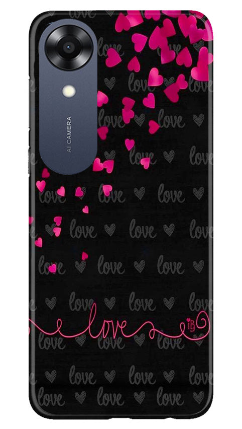 Love in Air Mobile Back Case for Oppo A17K (Design - 89) Love in Air Case for Oppo A17K