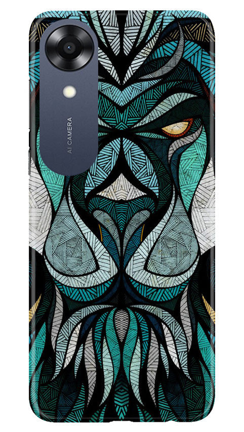 Lion Mobile Back Case for Oppo A17K (Design - 97) Lion Case for Oppo A17K