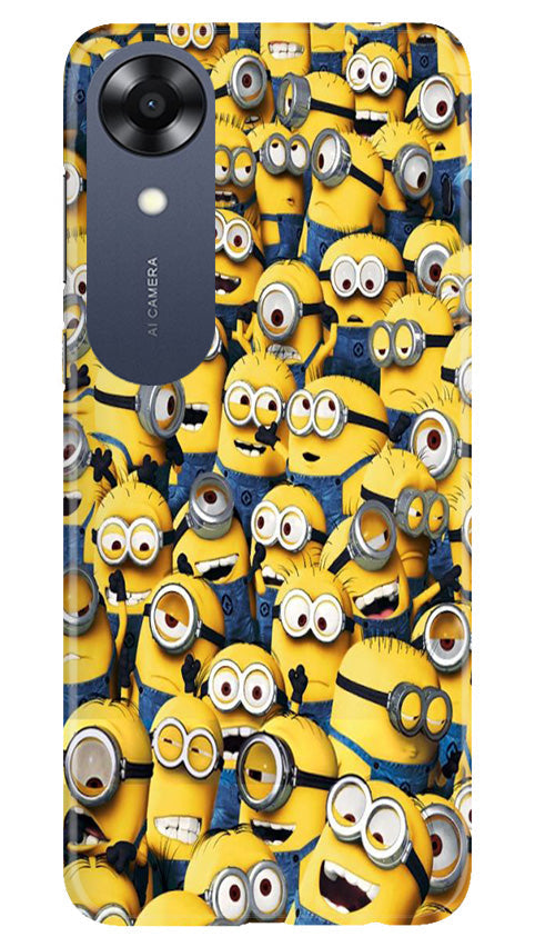 Minions Mobile Back Case for Oppo A17K (Design - 126) Minions Case for Oppo A17K (Design - 126)
