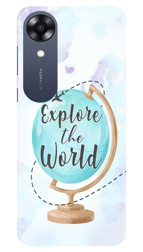Explore the World Mobile Back Case for Oppo A17K (Design - 176) Explore the World Case for Oppo A17K (Design No. 176)