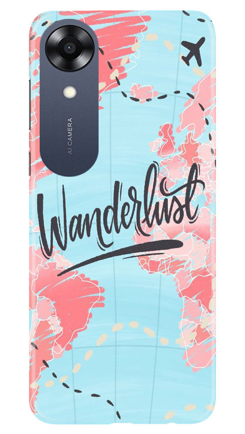Wonderlust Travel Mobile Back Case for Oppo A17K (Design - 192) Wonderlust Travel Case for Oppo A17K (Design No. 192)