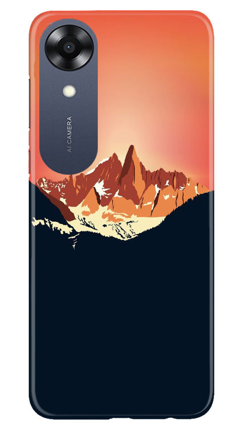 Mountains Mobile Back Case for Oppo A17K (Design - 196) Mountains Case for Oppo A17K (Design No. 196)