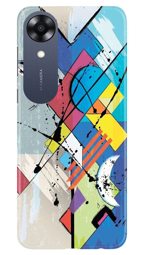 Modern Art Mobile Back Case for Oppo A17K (Design - 204) Modern Art Case for Oppo A17K (Design No. 204)