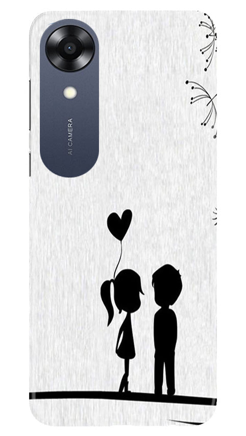 Cute Kid Couple Mobile Back Case for Oppo A17K (Design - 252) Cute Kid Couple Case for Oppo A17K (Design No. 252)