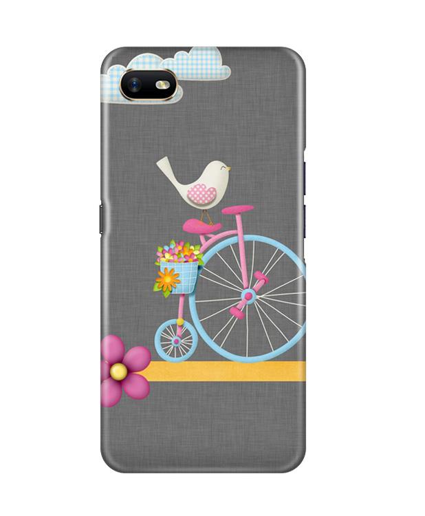 Sparron with cycle Mobile Back Case for Oppo A1K (Design - 34) Sparron with cycle Case for Oppo A1K