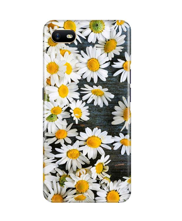 White flowers2 Mobile Back Case for Oppo A1K (Design - 62) White flowers2 Case for Oppo A1K