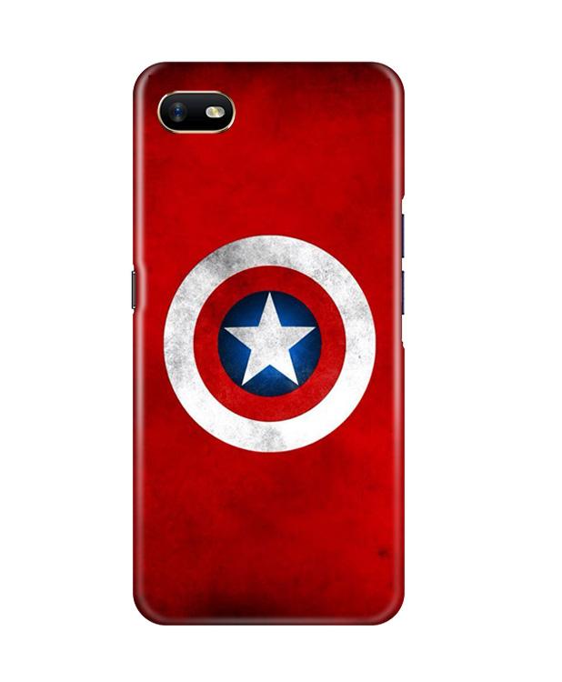 Captain America Shield Mobile Back Case for Oppo A1K (Design - 250) Captain America Shield Case for Oppo A1K (Design No. 250)