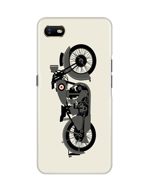 Vintage Scooter Mobile Back Case for Oppo A1K (Design - 260) Vintage Scooter Case for Oppo A1K (Design No. 260)