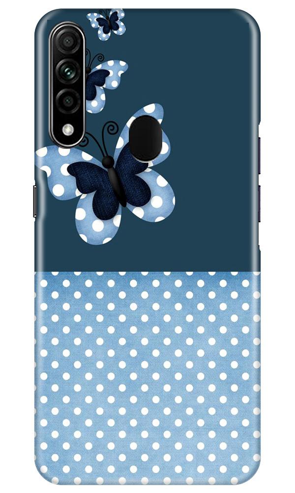 White dots Butterfly Mobile Back Case for Oppo A31 (Design - 31) White dots Butterfly Case for Oppo A31