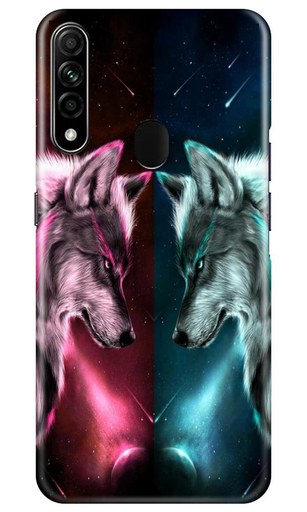 Wolf fight Mobile Back Case for Oppo A31 (Design - 221) Wolf fight Case for Oppo A31 (Design No. 221)