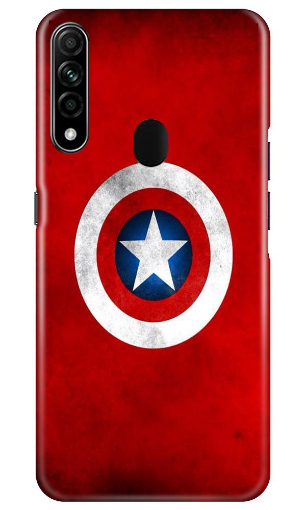 Captain America Mobile Back Case for Oppo A31 (Design - 249) Captain America Case for Oppo A31 (Design No. 249)
