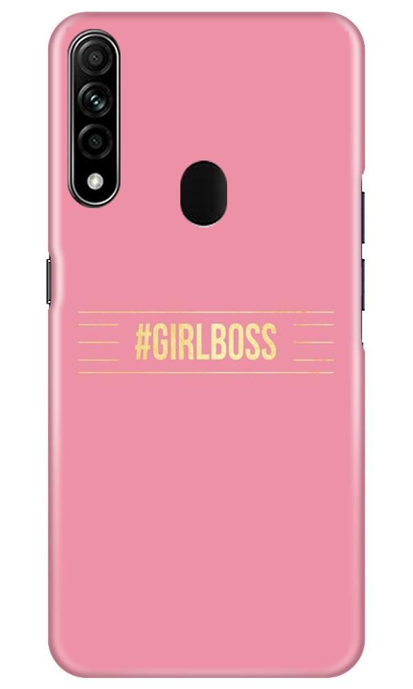 Girl Boss Pink Mobile Back Case for Oppo A31 (Design - 263) Girl Boss Pink Case for Oppo A31 (Design No. 263)