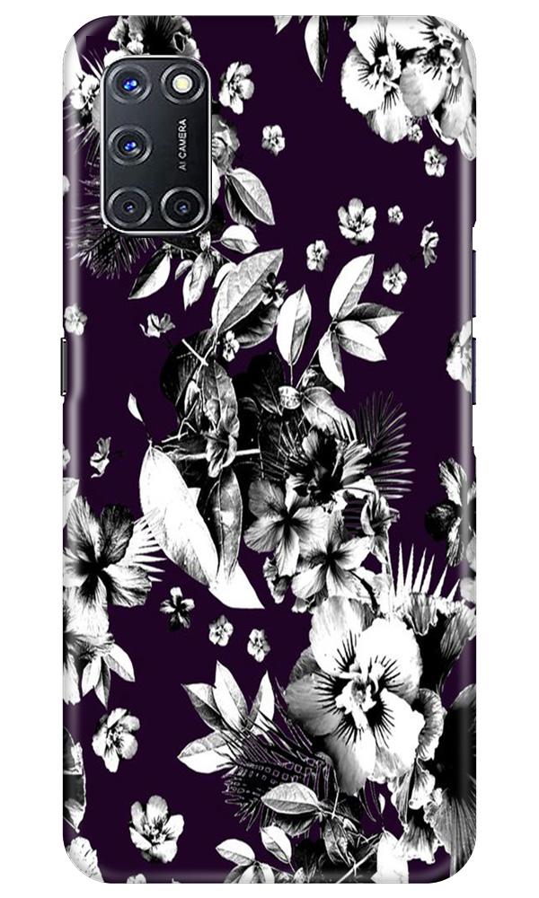 white flowers Mobile Back Case for Oppo A52 (Design - 7) white flowers Case for Oppo A52